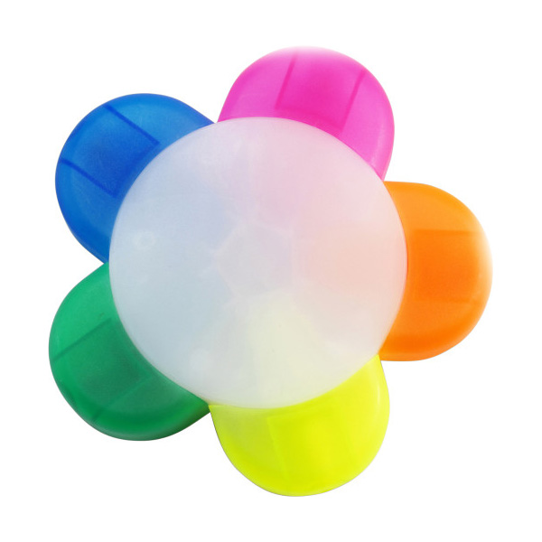 Bloem-markeerstift-ABS-5-Kleuren-bedrukken-multicolor