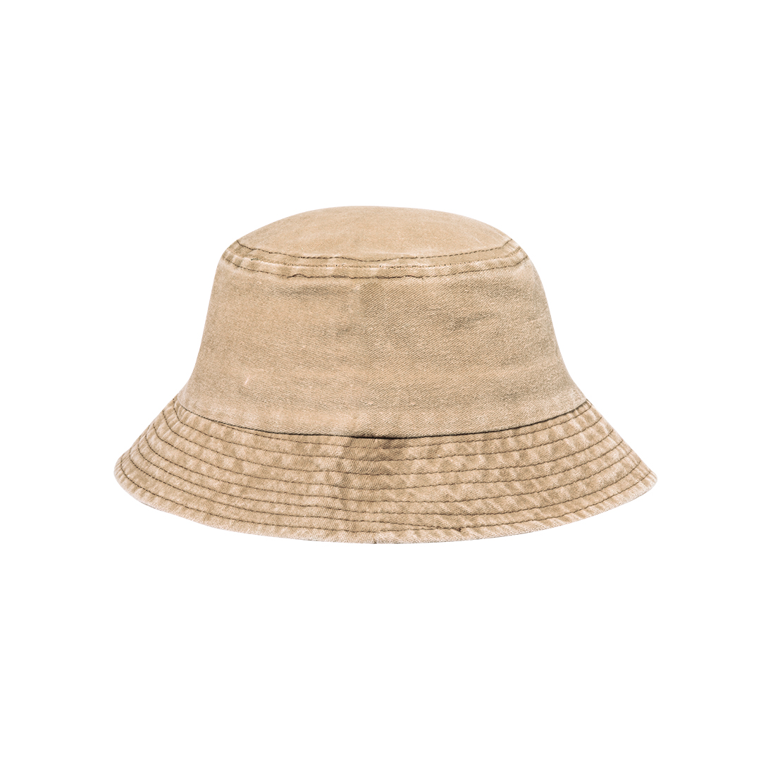 Katoenen-vissershoedje-Denim-bedrukken-khaki