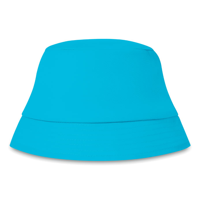 Vissershoedje-katoen-160-gm-bedrukken-turquoise