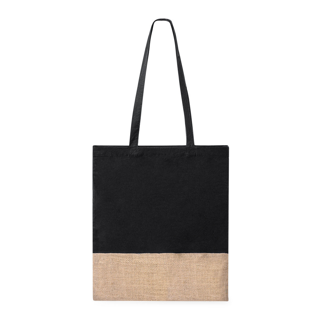 Katoenen-tote-bag-met-jute-onderkant-38-x-42-cm-120-gm-bedrukken-zwart