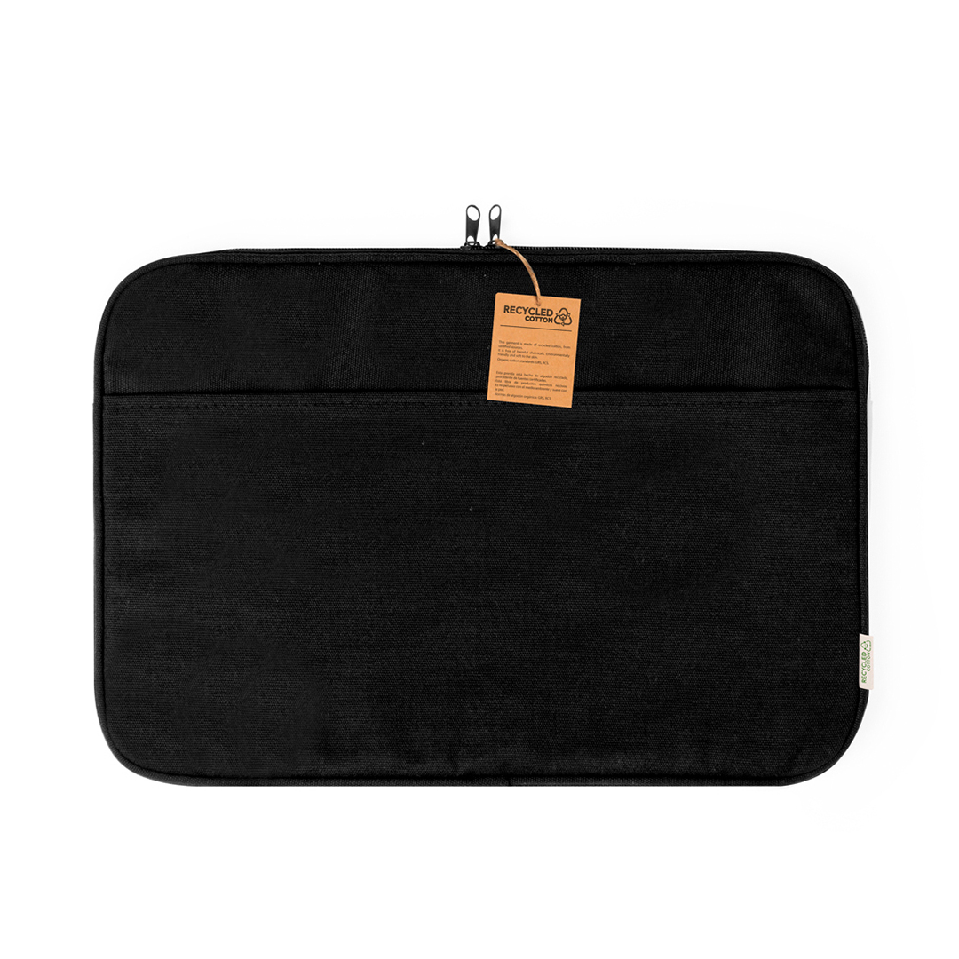 Laptophoes-gerecycled-katoen-14-inch-280-gm-bedrukken-zwart