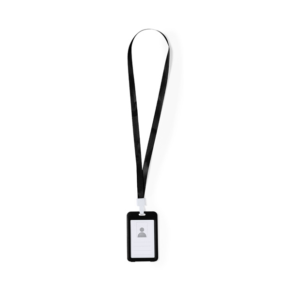 Polyester-keycord-met-PVC-badgehouder-54-cm-bedrukken-zwart
