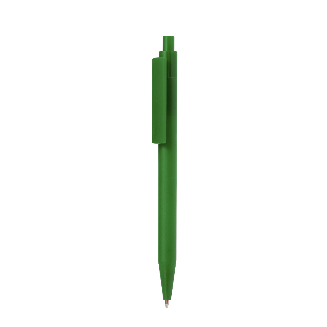 ABS-balpen-met-platte-clip-Blauwe-inkt-bedrukken-groen