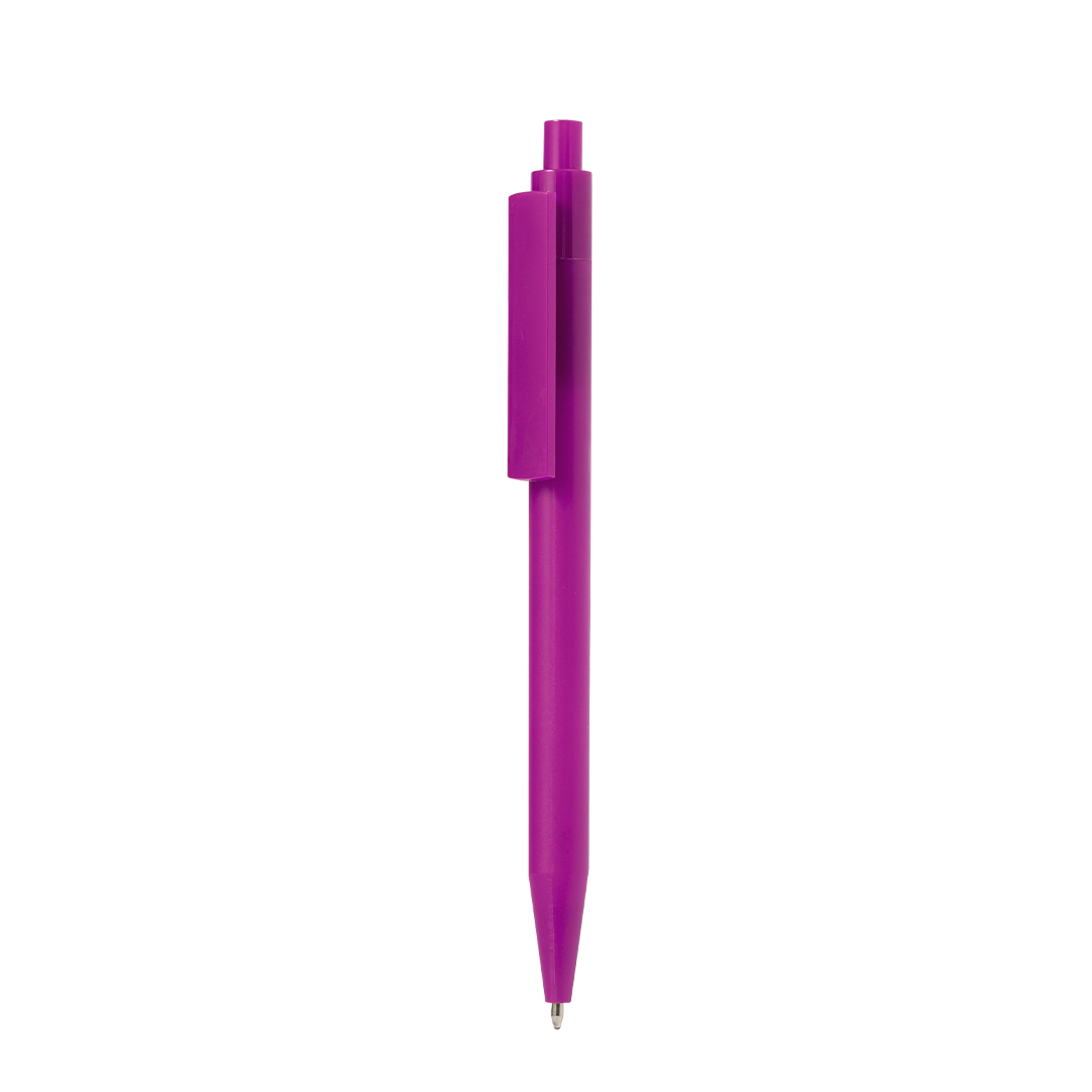 ABS-balpen-met-platte-clip-Blauwe-inkt-bedrukken-roze