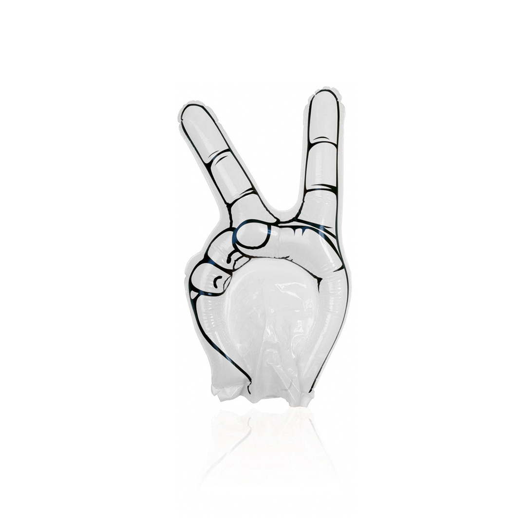 Opblaasbare-hand-Peace-teken-bedrukken-wit