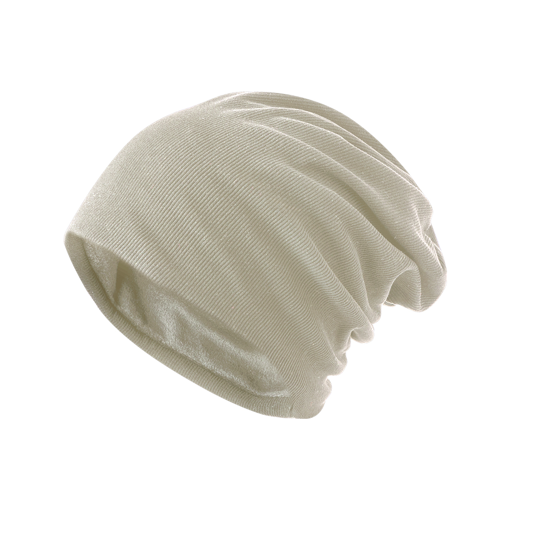 Polyester-rib-beanie-Microfleece-bedrukken-beige