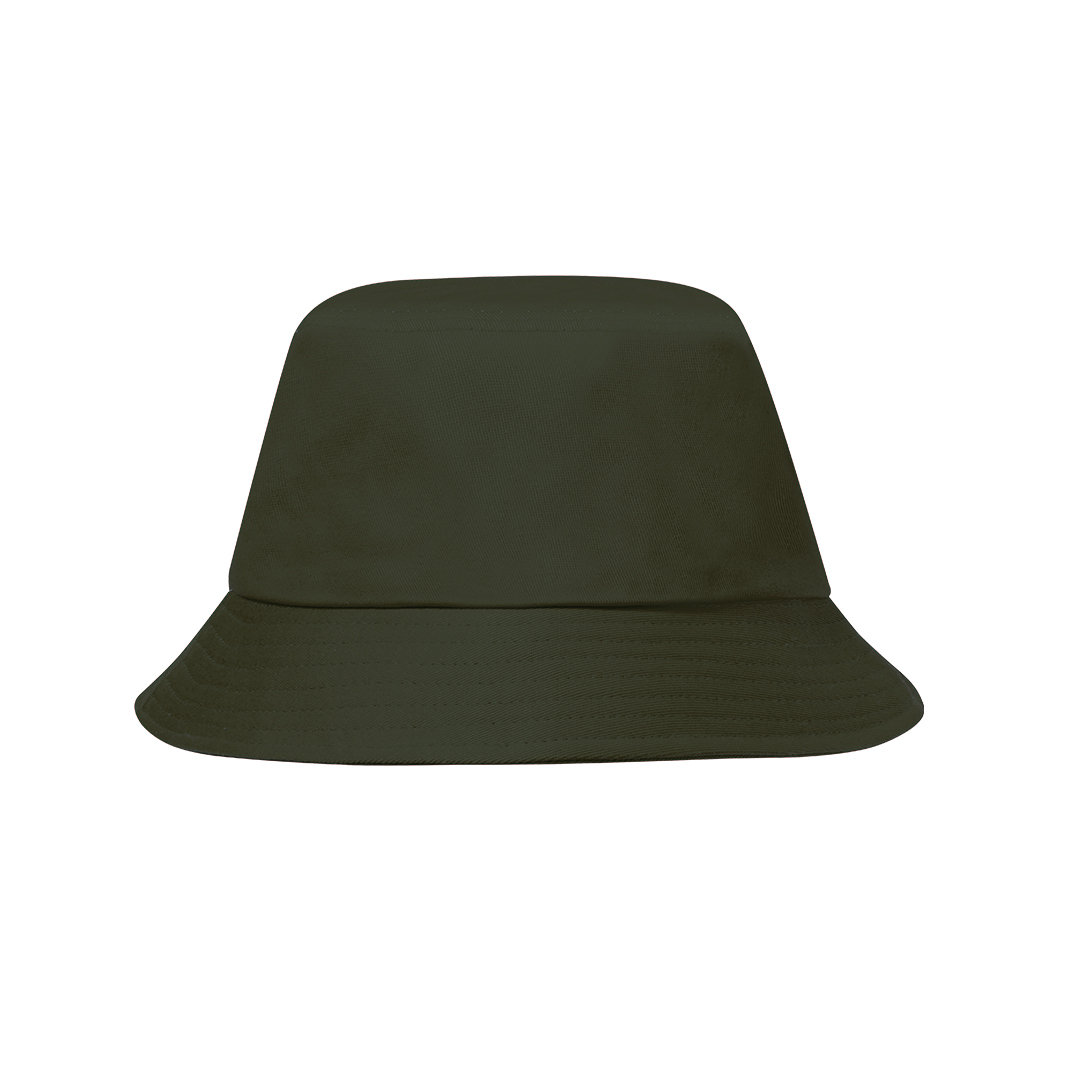 Katoenen-vissershoedje-met-polyester-voering-bedrukken-donkergroen