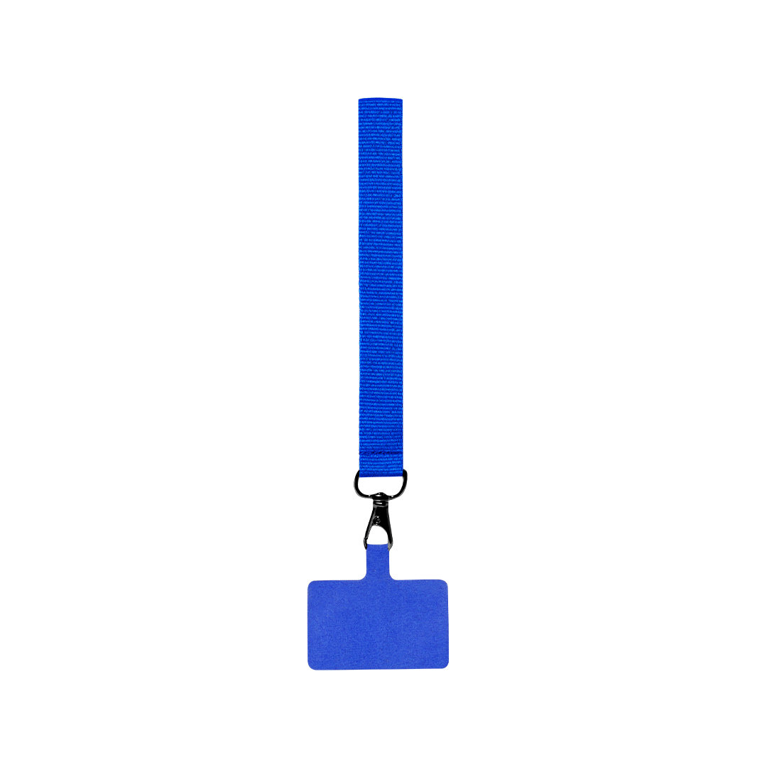 Telefoonkoord-polsband-Polyester-bedrukken-blauw