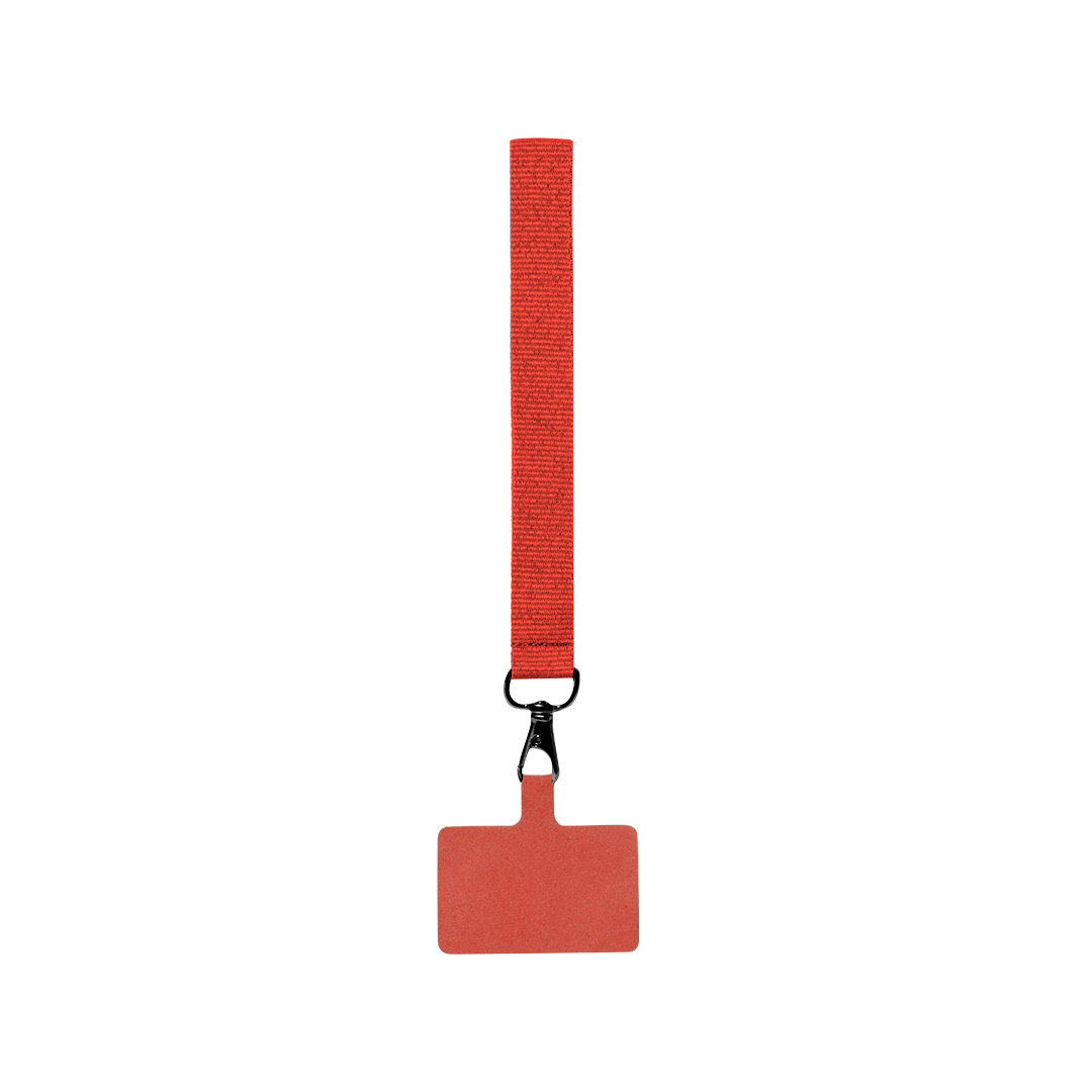 Telefoonkoord-polsband-Polyester-bedrukken-rood
