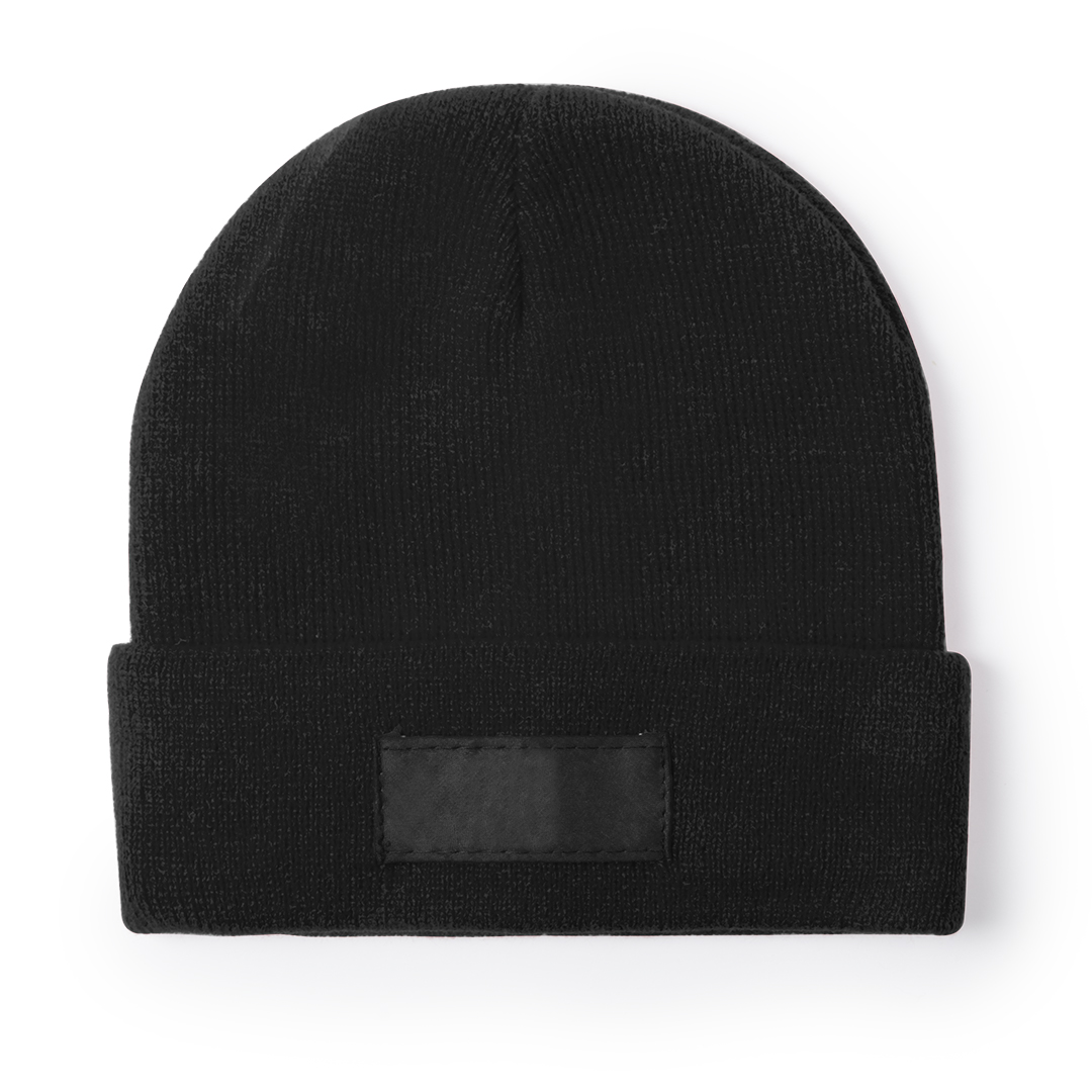 Acryl-muts-met-met-label-Kids-bedrukken-zwart