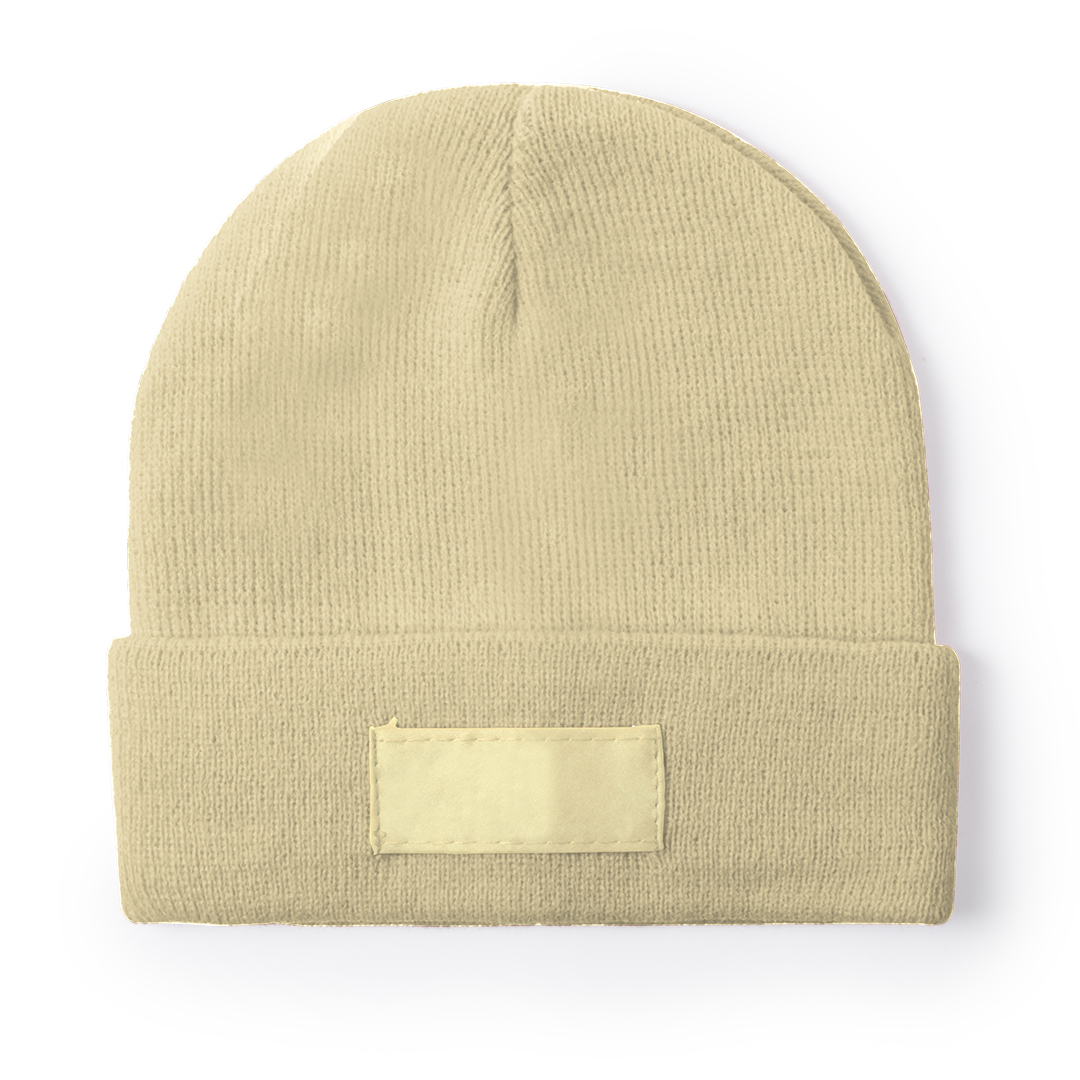 Acryl-muts-met-met-label-Kids-bedrukken-beige