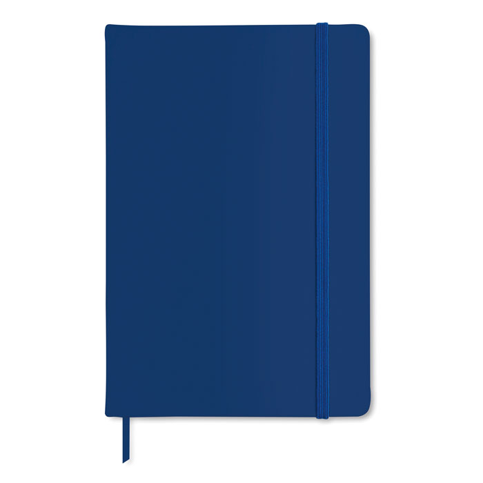 A5-notitieboekje-met-polyurethaan-kaft-96-vellen-bedrukken-blauw