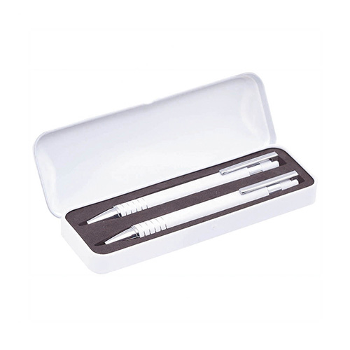 Aluminium-pennenset-met-opbergdoosje-Balpen-en-vulpotlood-bedrukken-wit