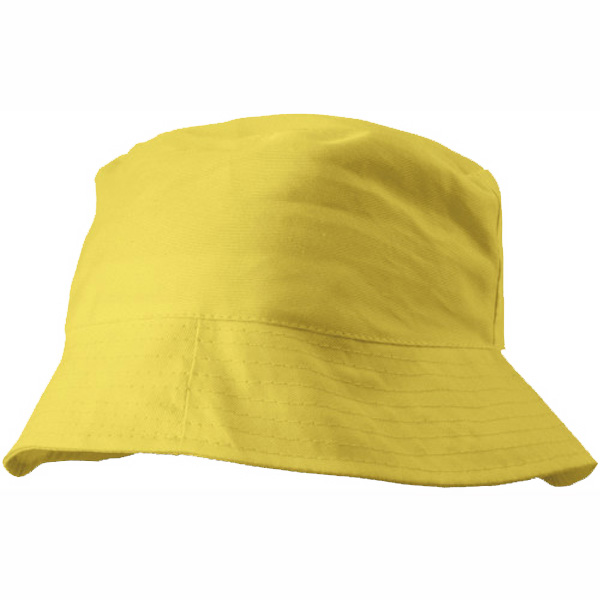 Unisex-zonnehoedje-Katoen-160-gm-bedrukken-geel