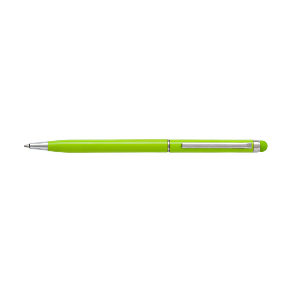 Balpen-elegant-Rubberen-stylus-top-bedrukken-lichtgroen