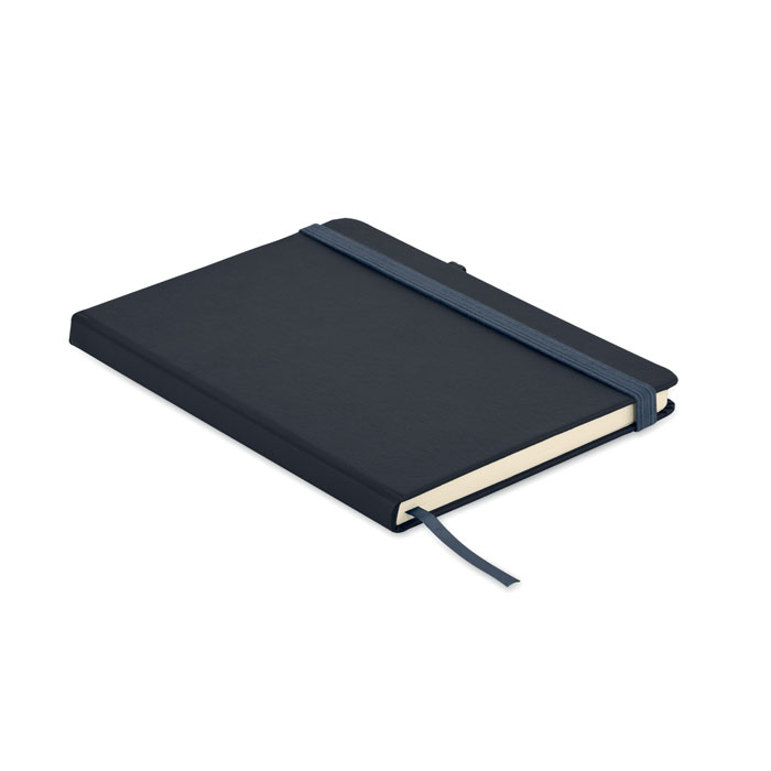 A5-notitieboek-Gerecycled-leer-96-vellen-bedrukken-donkerblauw