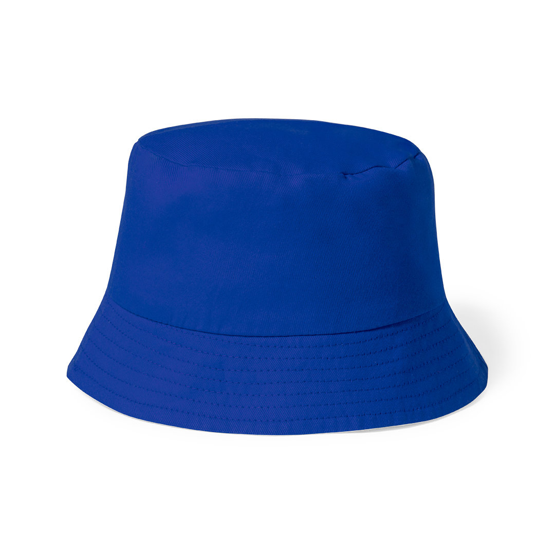 Katoenen-vissershoedje-Kids-54-cm-bedrukken-blauw