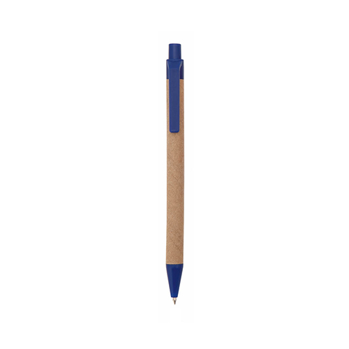Pen-gerecycled-karton-Blauwe-inkt-bedrukken-blauw