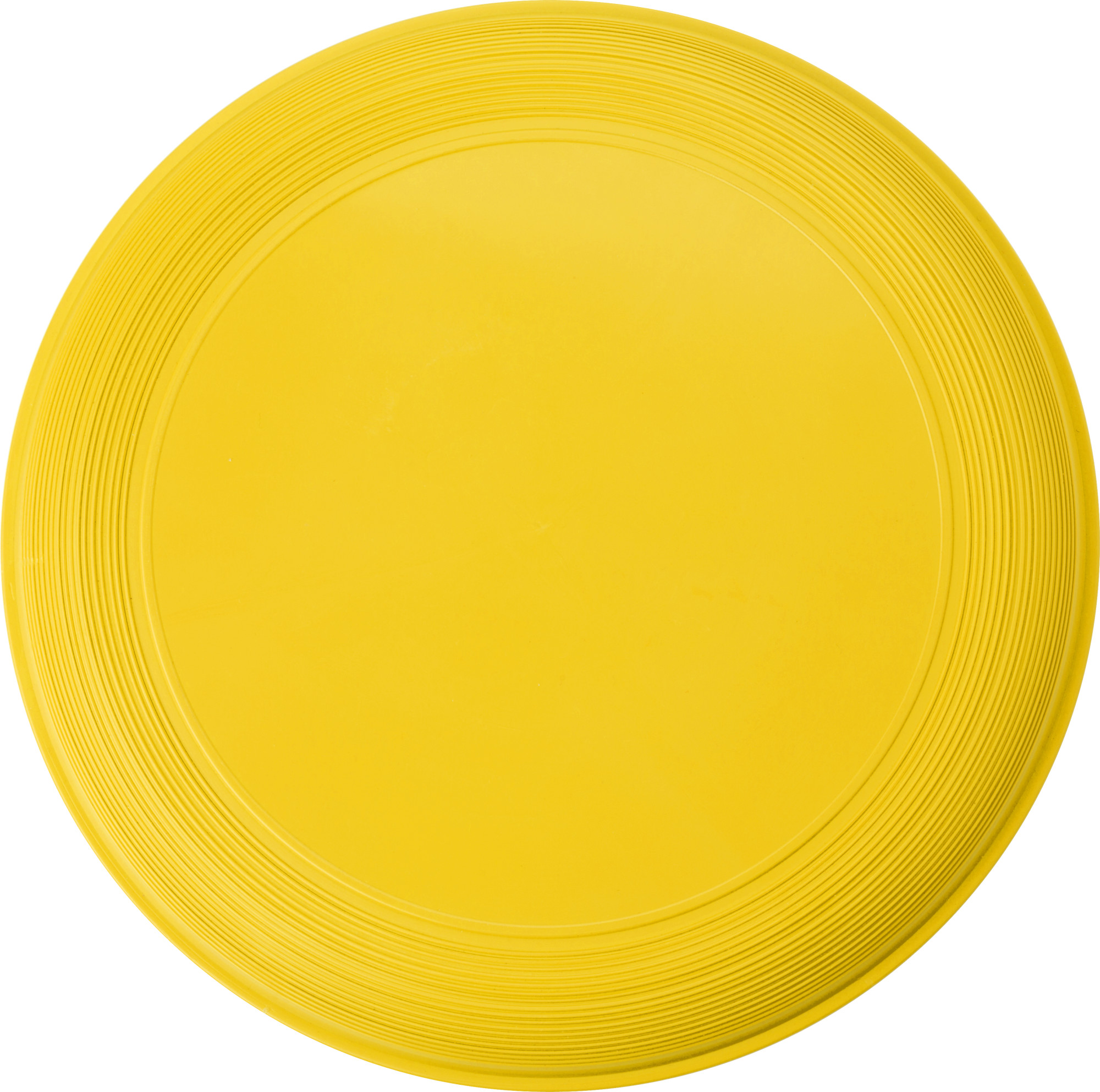 Kunststof-frisbee-21-cm-Stapelbaar-bedrukken-geel