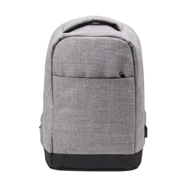 Rugtas-laptop-13-inch-Anti-diefstal-Polyester-bedrukken-grijs