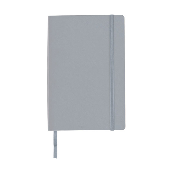 PU-softcover-Notitieboekje-A5-Gelinieerd-bedrukken-grijs
