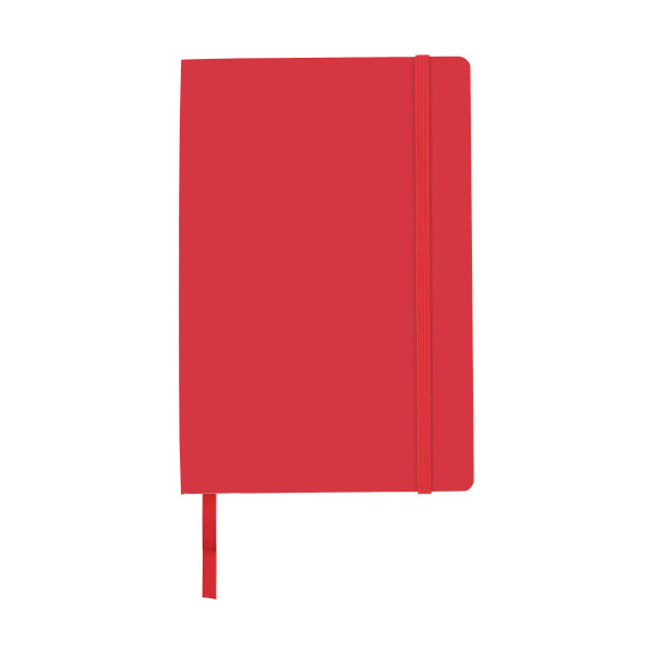 PU-softcover-Notitieboekje-A5-Gelinieerd-bedrukken-rood