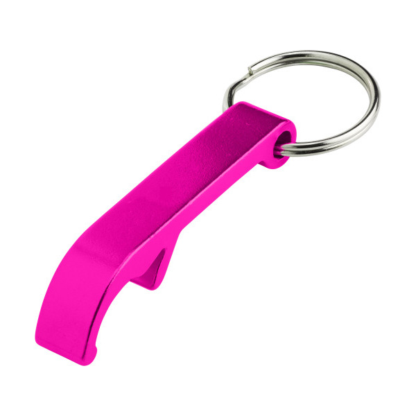 Sleutelhanger-flesopener-Aluminium-bedrukken-roze