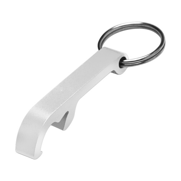 Sleutelhanger-flesopener-Aluminium-bedrukken-zilver