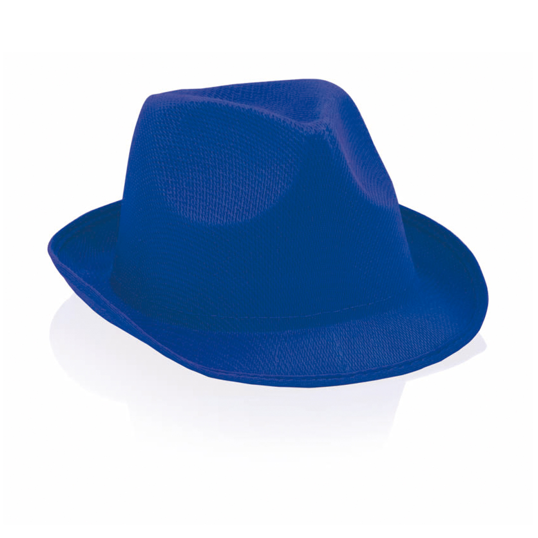 Polyester-fedorahoedje-bedrukken-blauw