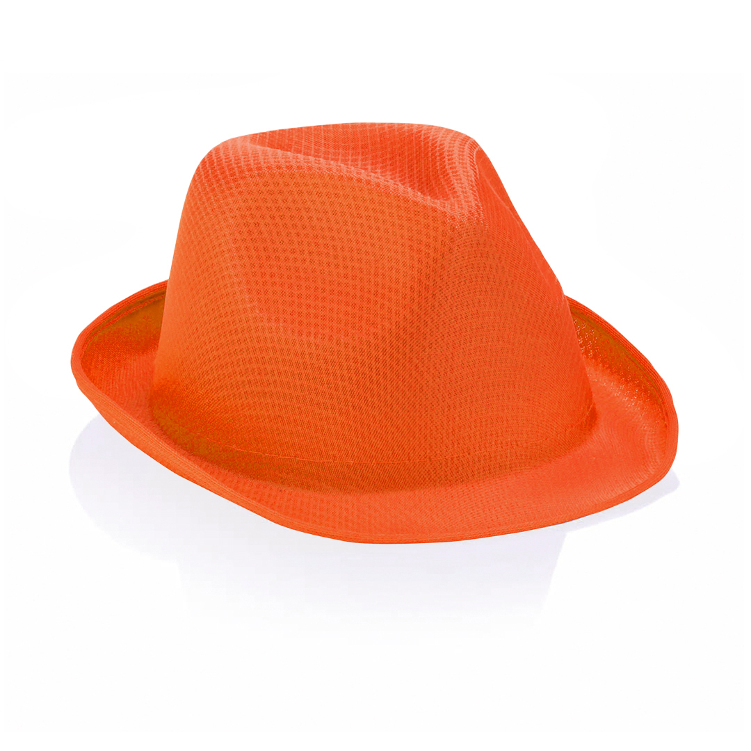 Polyester-fedorahoedje-bedrukken-oranje