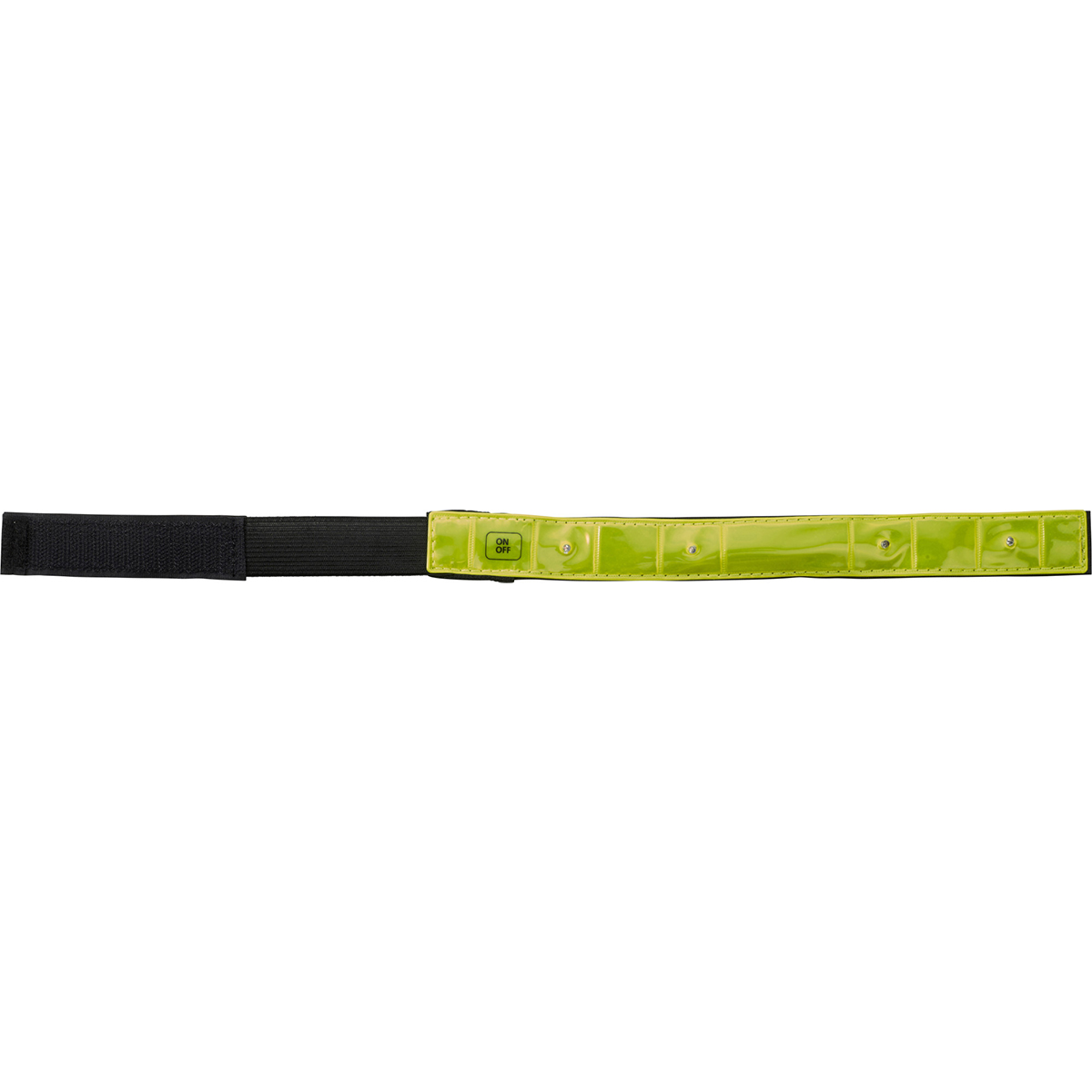 Reflecterende-armband-LED-Nylon-Met-klittenband-bedrukken-geel