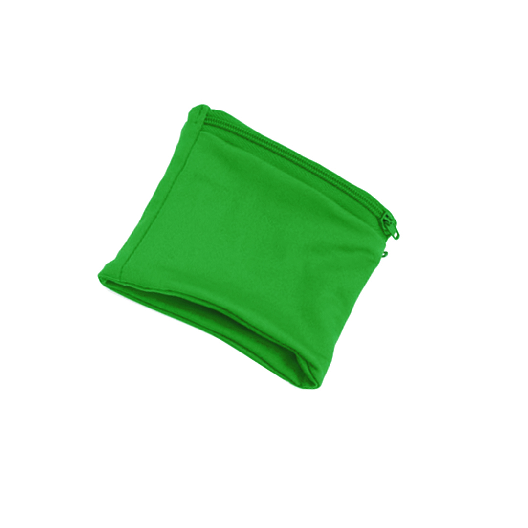 Microvezel-zweetbandje-met-opbergvakje-bedrukken-groen