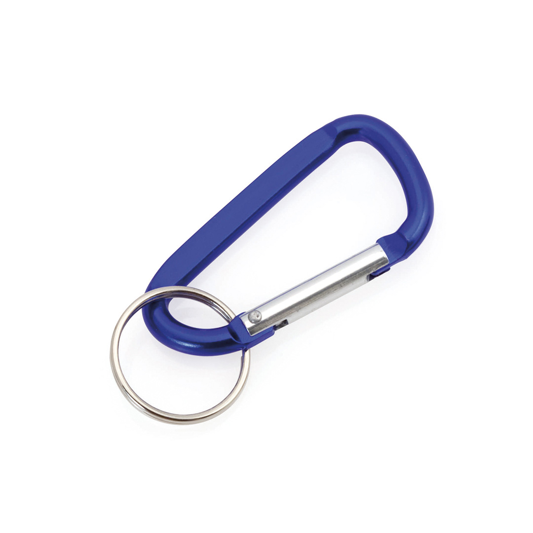 Karabijnhaak-met-sleutelring-Aluminium-bedrukken-blauw