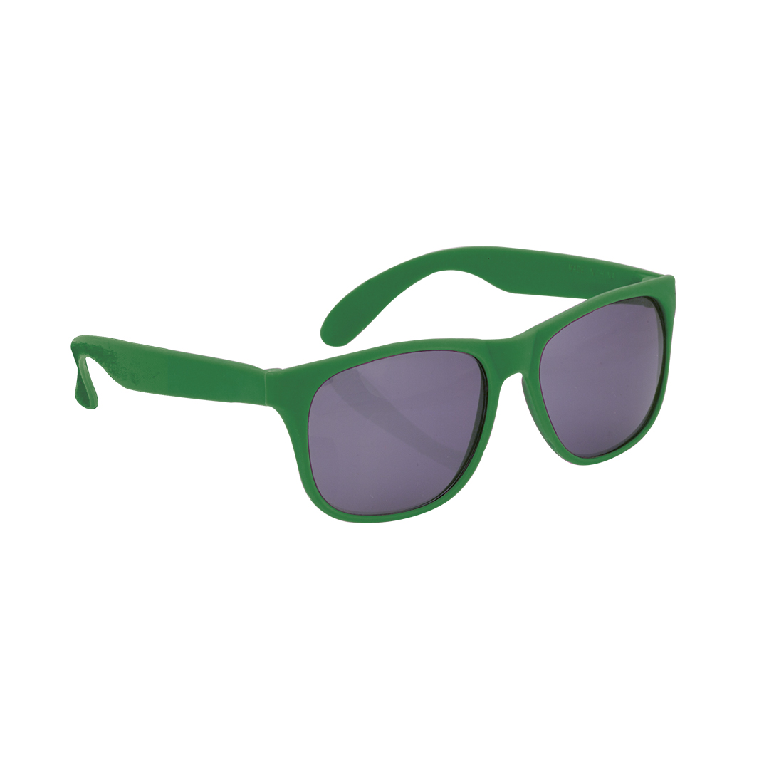 Classic-zonnebril-met-mat-frame-UV400-bedrukken-groen