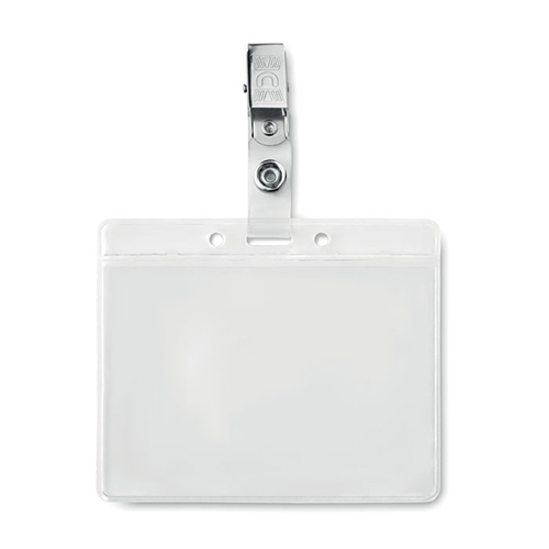 Badgehouder-met-metalen-clip-95-x-8-cm-PVC-bedrukken-transparant