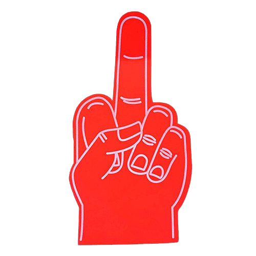 EVA-foam-hand-middelvinger-bedrukken-rood