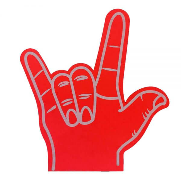 EVA-zwaai-hand-rock-bedrukken-rood