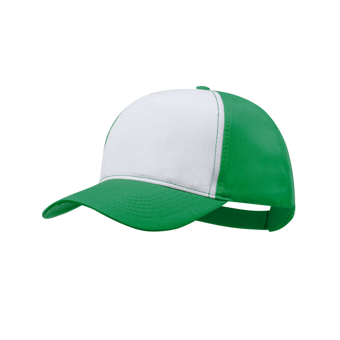 Trucker-cap-met-klittenbandsluiting-5-panel-bedrukken-groen