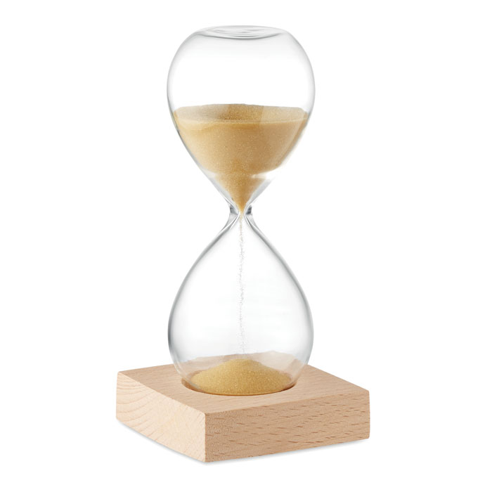 Douchetimer-zandloper-met-houten-basis-5-minuten-bedrukken-beige