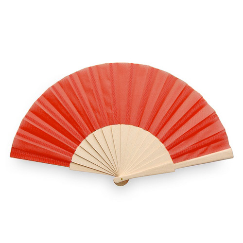 Houten-festival-waaier-190T-polyester-bedrukken-rood