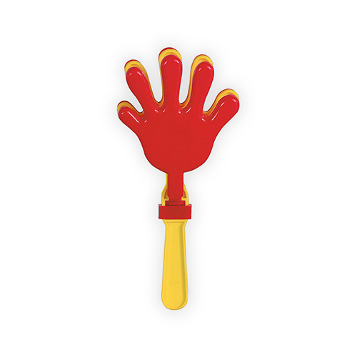 Handklapper-bedrukken-rood-geel