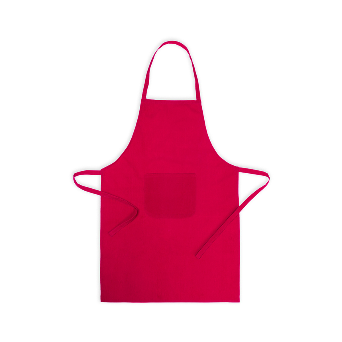 Basic-schort-met-voorzak-Polykatoen-bedrukken-rood