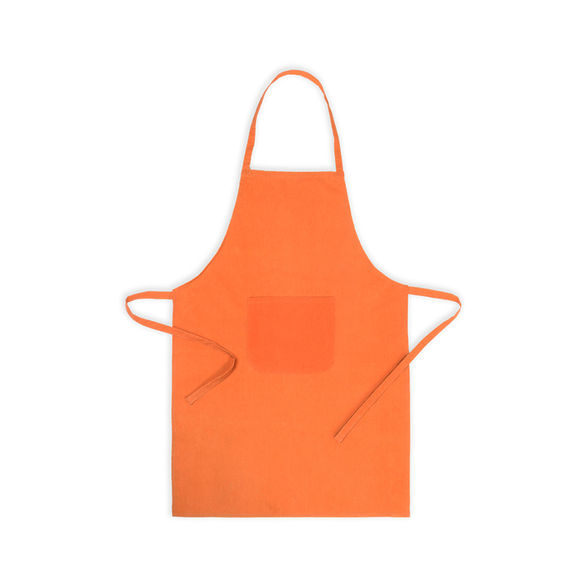 Basic-schort-met-voorzak-Polykatoen-bedrukken-oranje