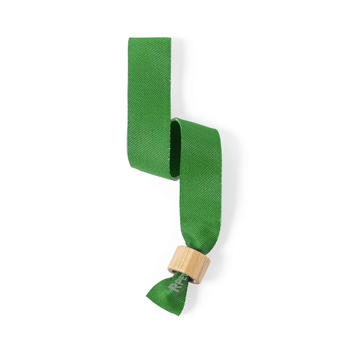 RPET-festivalbandje-met-bamboe-sluiting-15-mm-bedrukken-groen