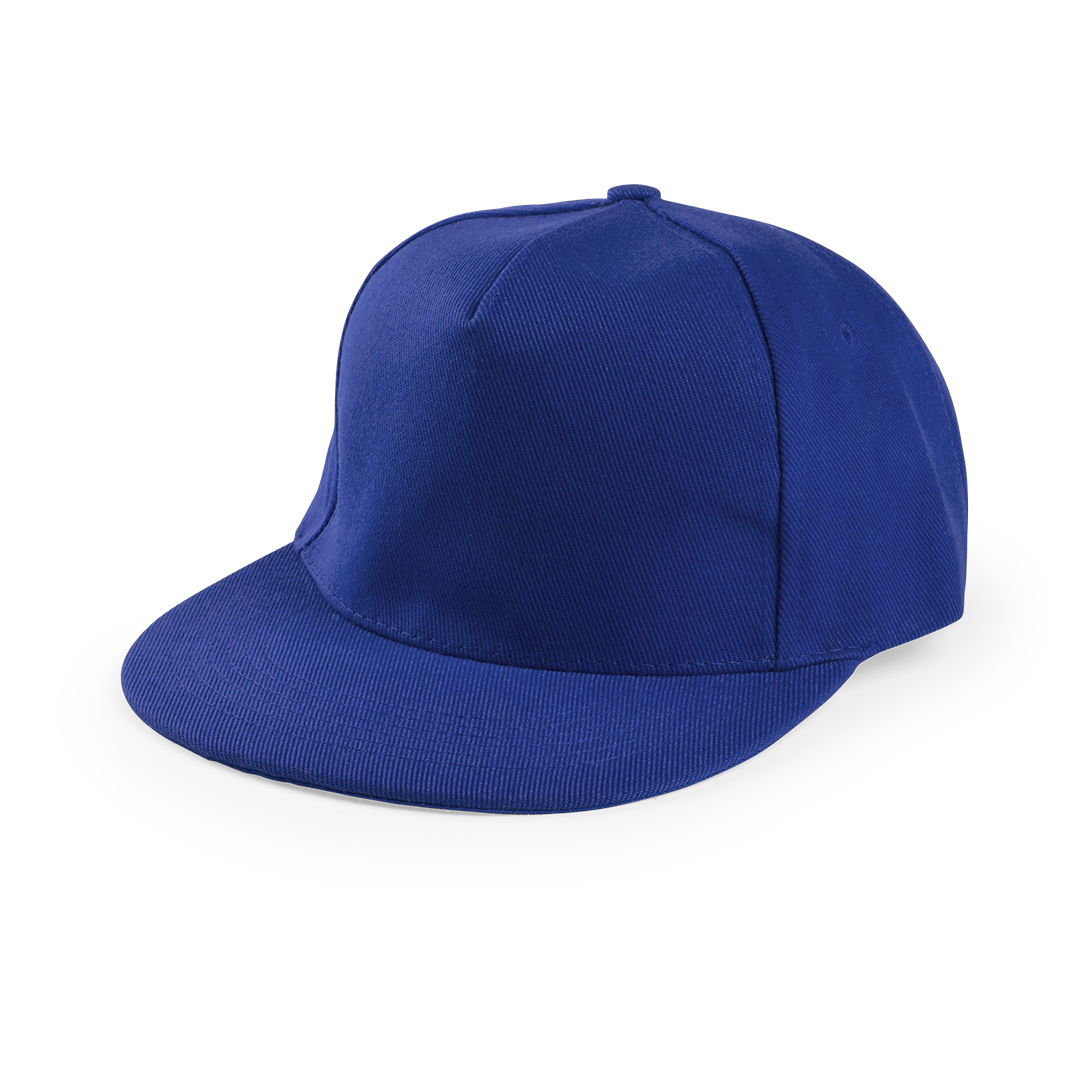 Snapback-cap-met-klittenbandsluiting-5-panel-bedrukken-blauw