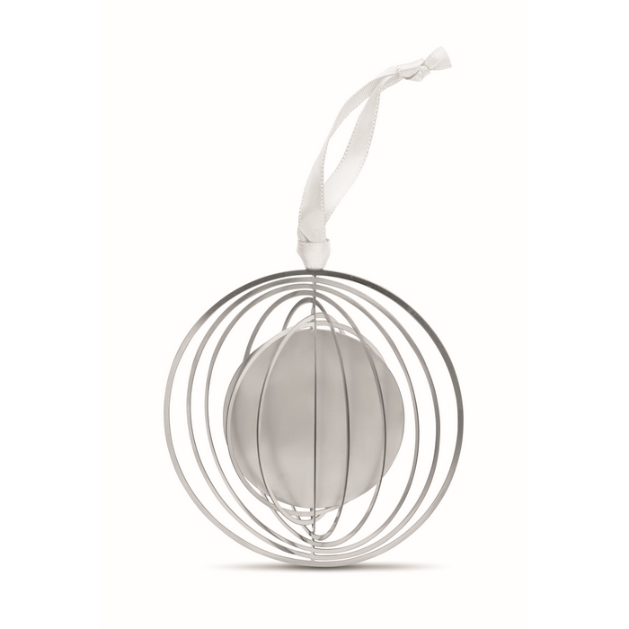 Kerstbal-met-geschenkenvelop-RVS-bedrukken-zilver