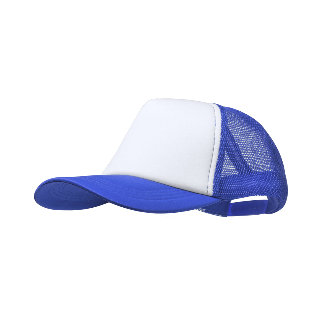 Trucker-cap-5-panel-Mesh-bedrukken-blauw