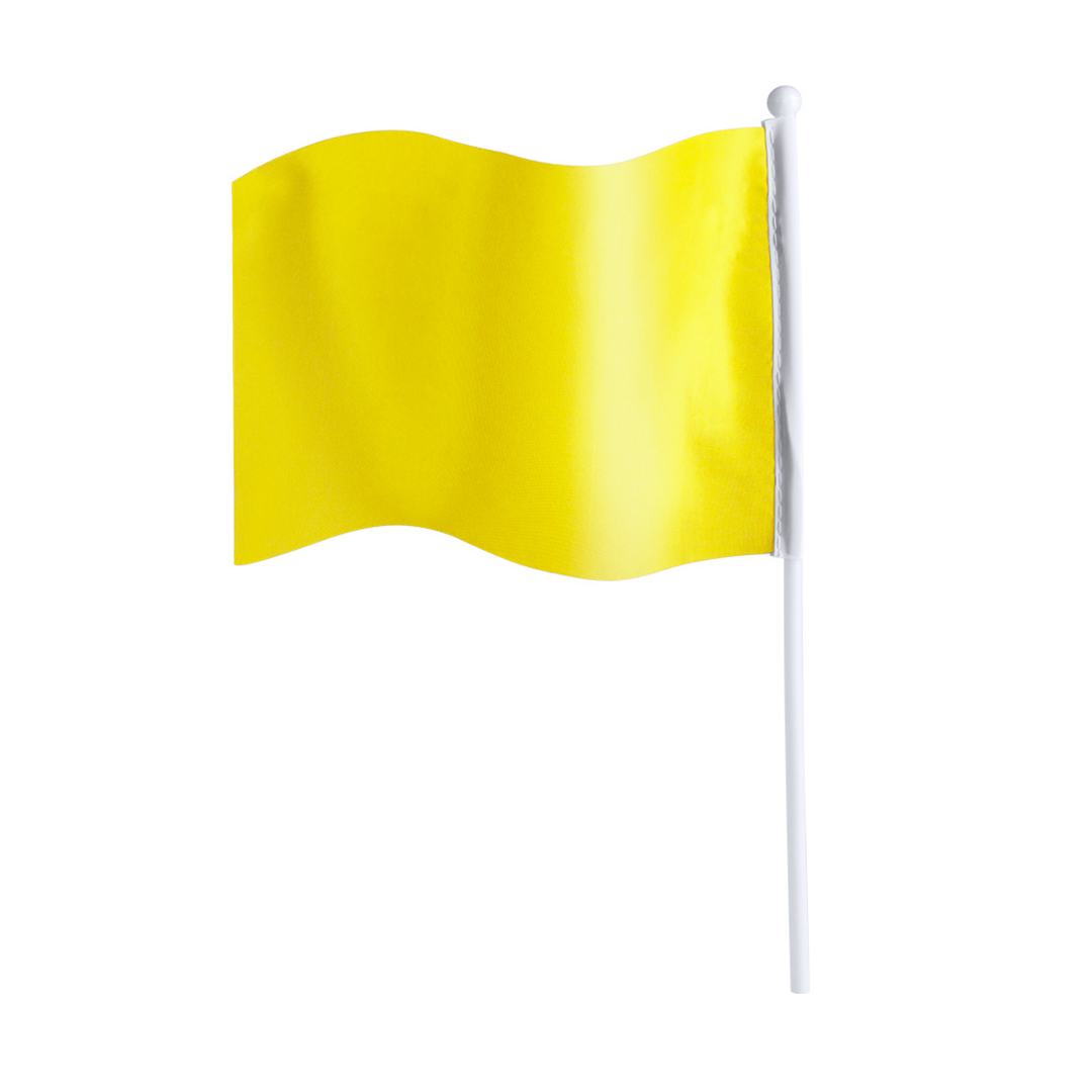 Vlag-met-stok-190T-polyester-20-x-135-cm-bedrukken-geel