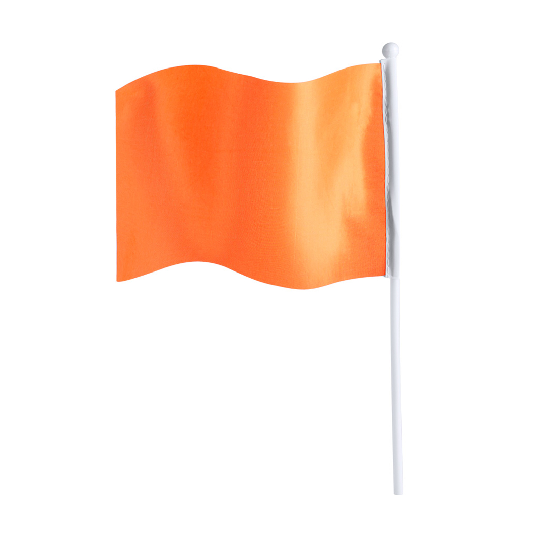 Vlag-met-stok-190T-polyester-20-x-135-cm-bedrukken-oranje