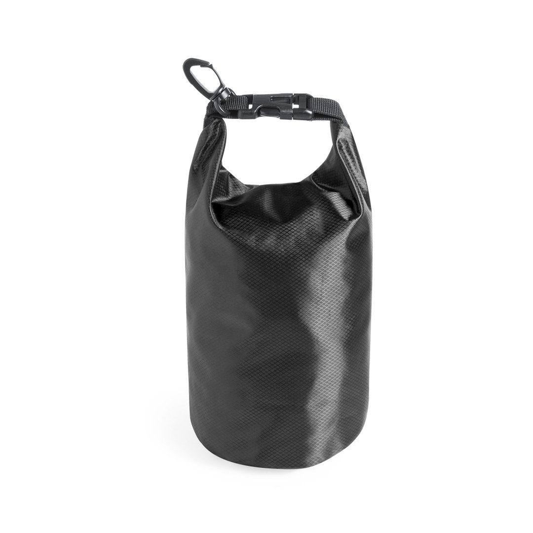 Waterdichte-tas-met-karabijnhaak-115-x-26-cm-23-liter-bedrukken-zwart